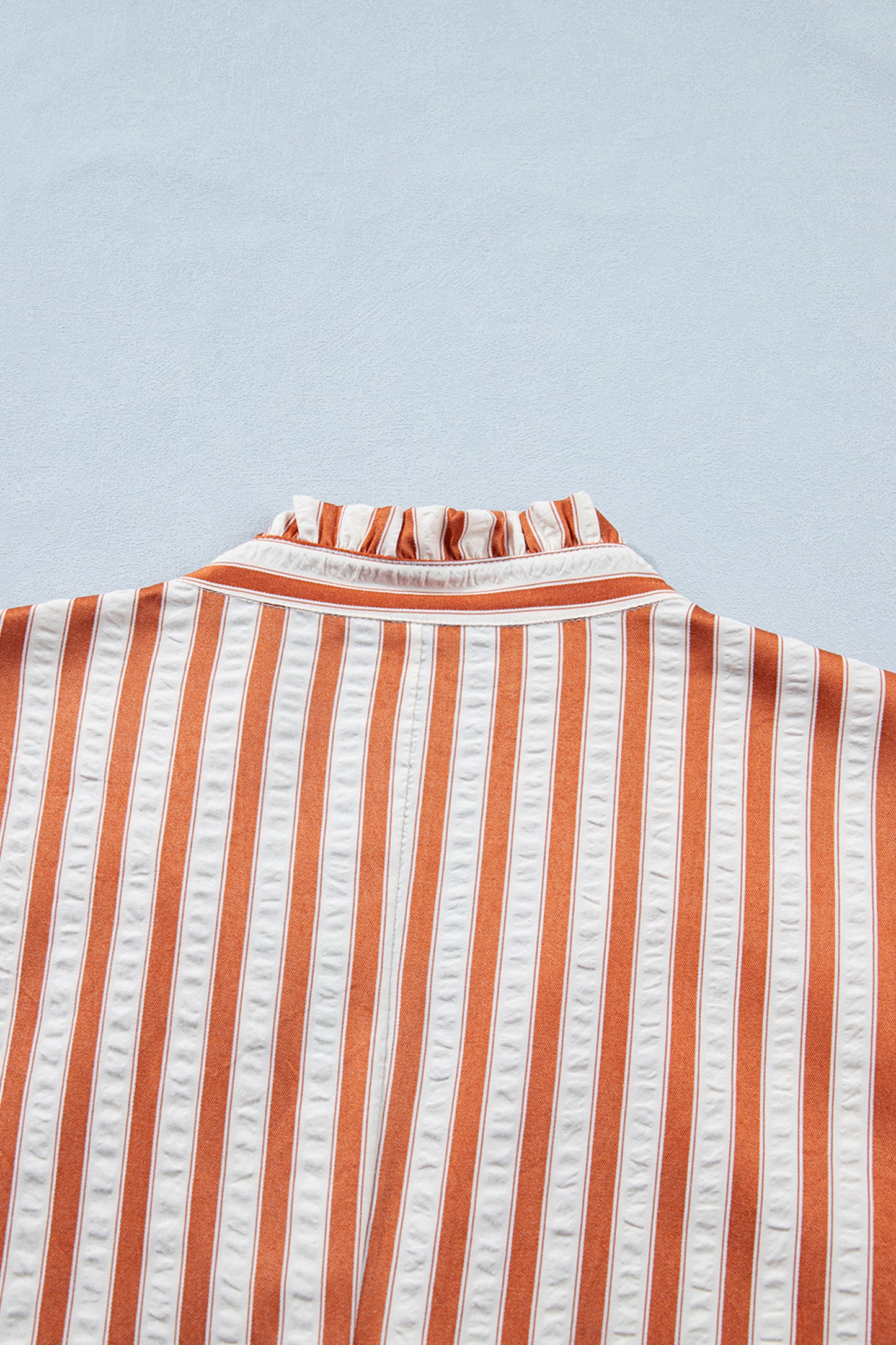 Striped Pinched V-Neck Shift Mini Dress