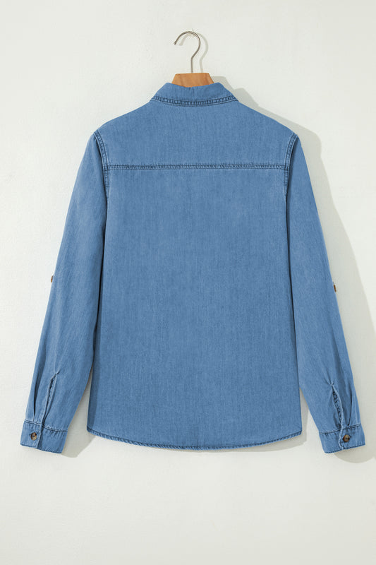 Button-Down Denim Shirt