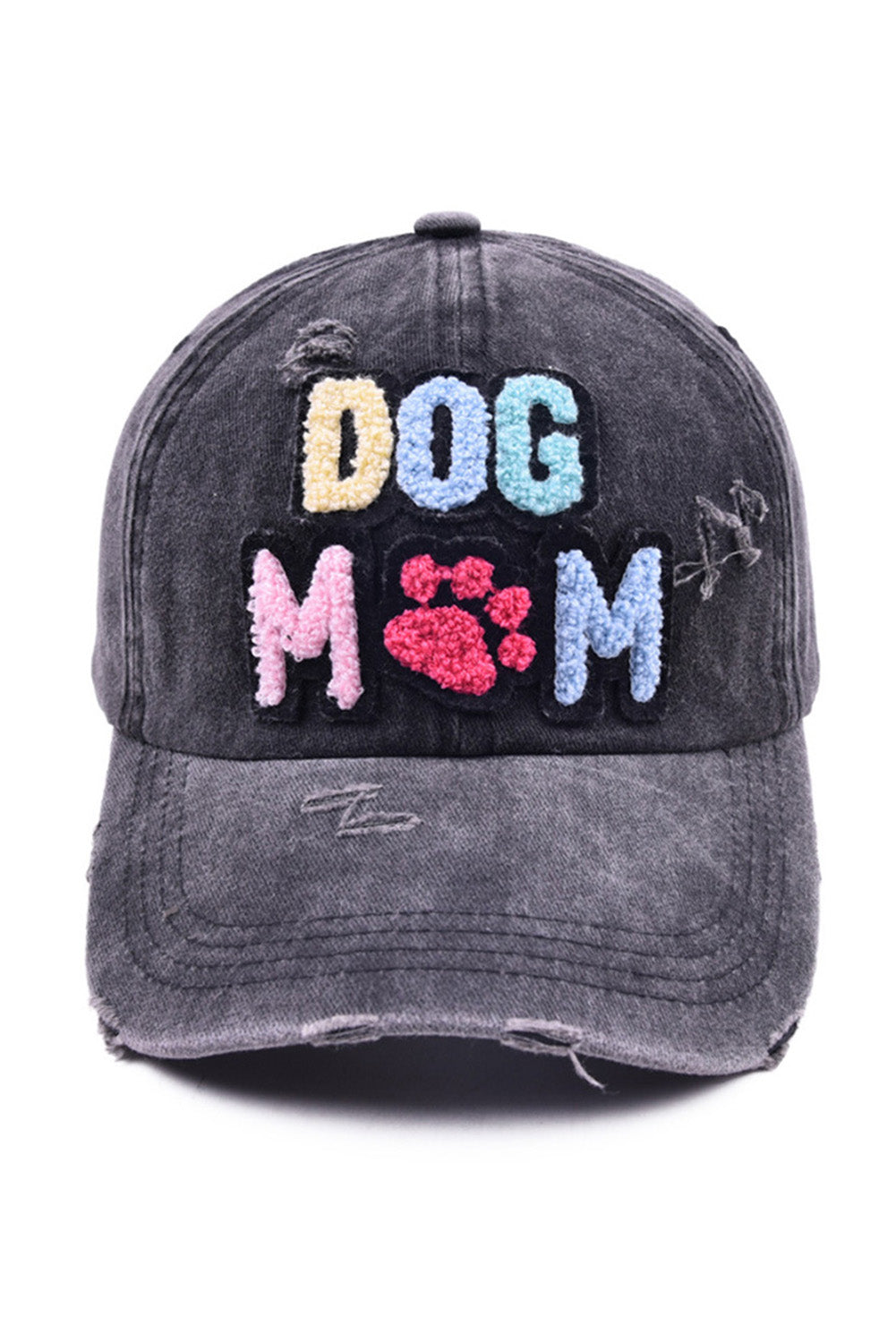 Black DOG MOM Baseball Cap