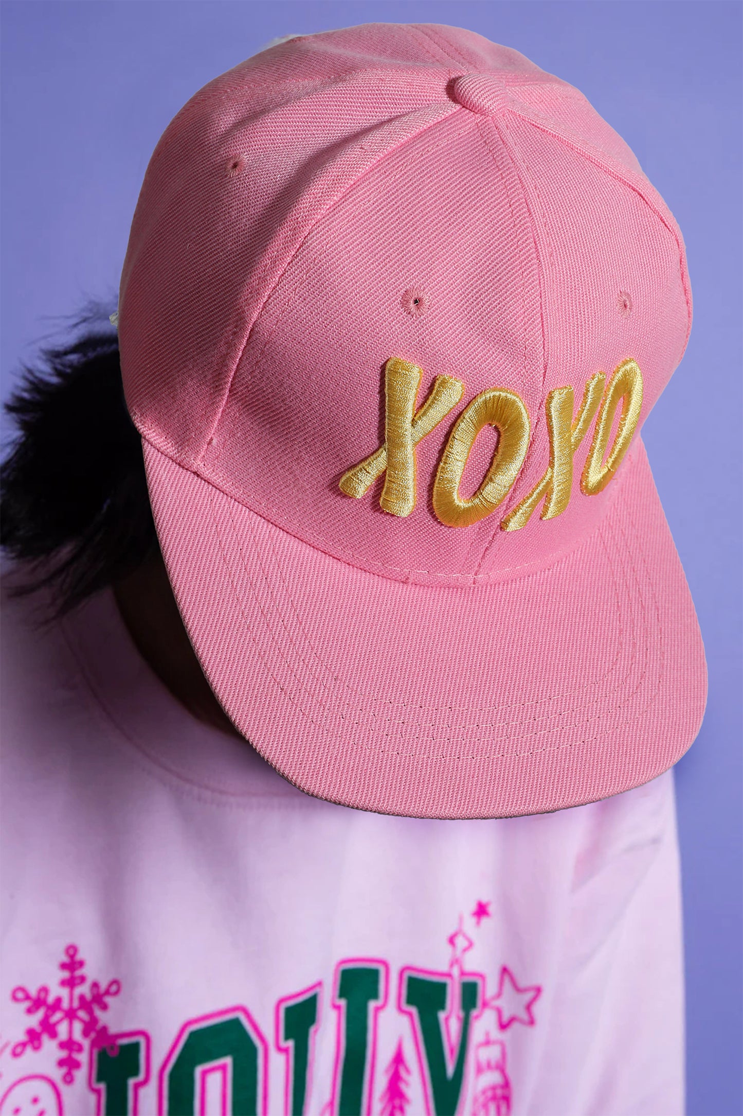 Bonbon XOXO Letter Embroidered Baseball Cap