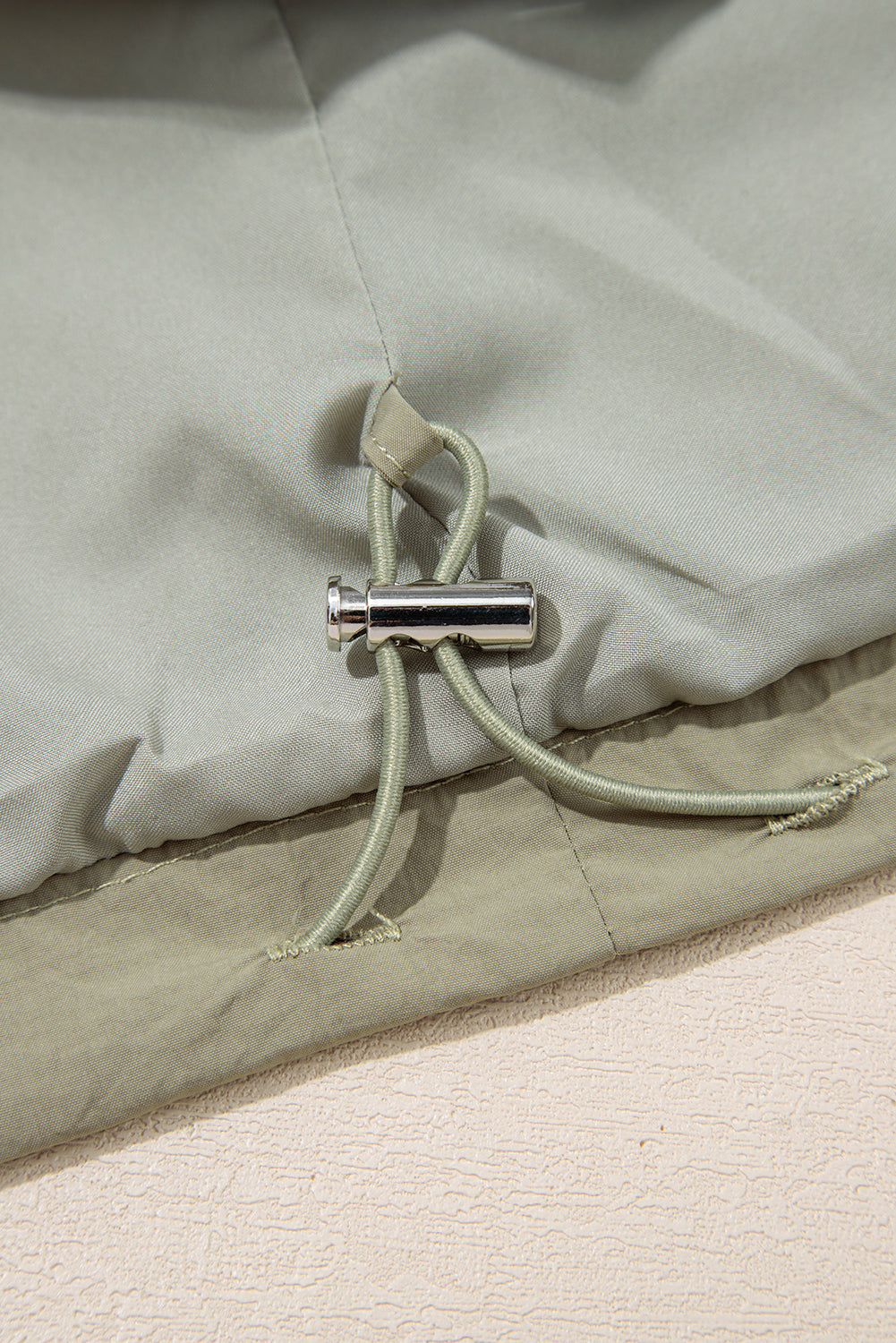 Zipped Pocket Cropped Hooded Utility Jacket