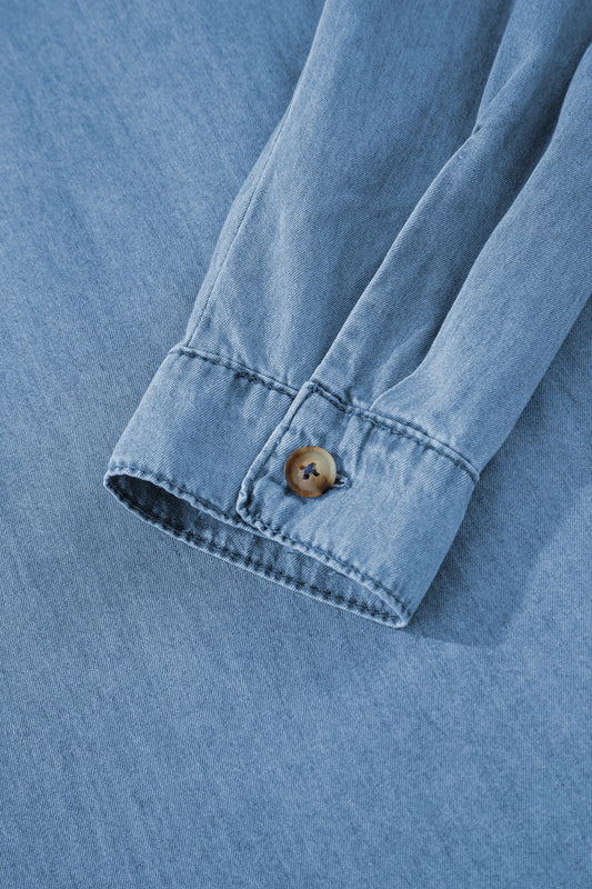 Button-Down Denim Shirt